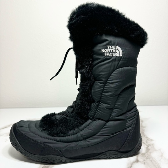 The North Face Nuptse Fur IV Cozy Goose Down Insulated Water Resistant Boots 9.5 - Picture 3 of 15